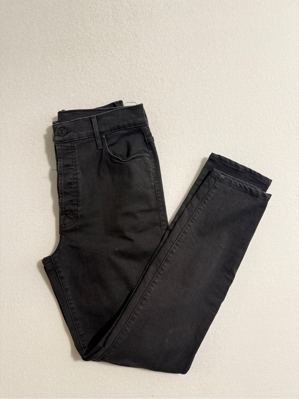 MOTHER Black Skinny Jeans Size 31